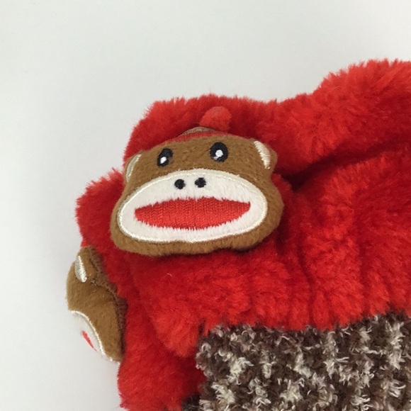 Sock Monkey Fuzzy Socks Women’s 9-11 NWT - Picture 6 of 6
